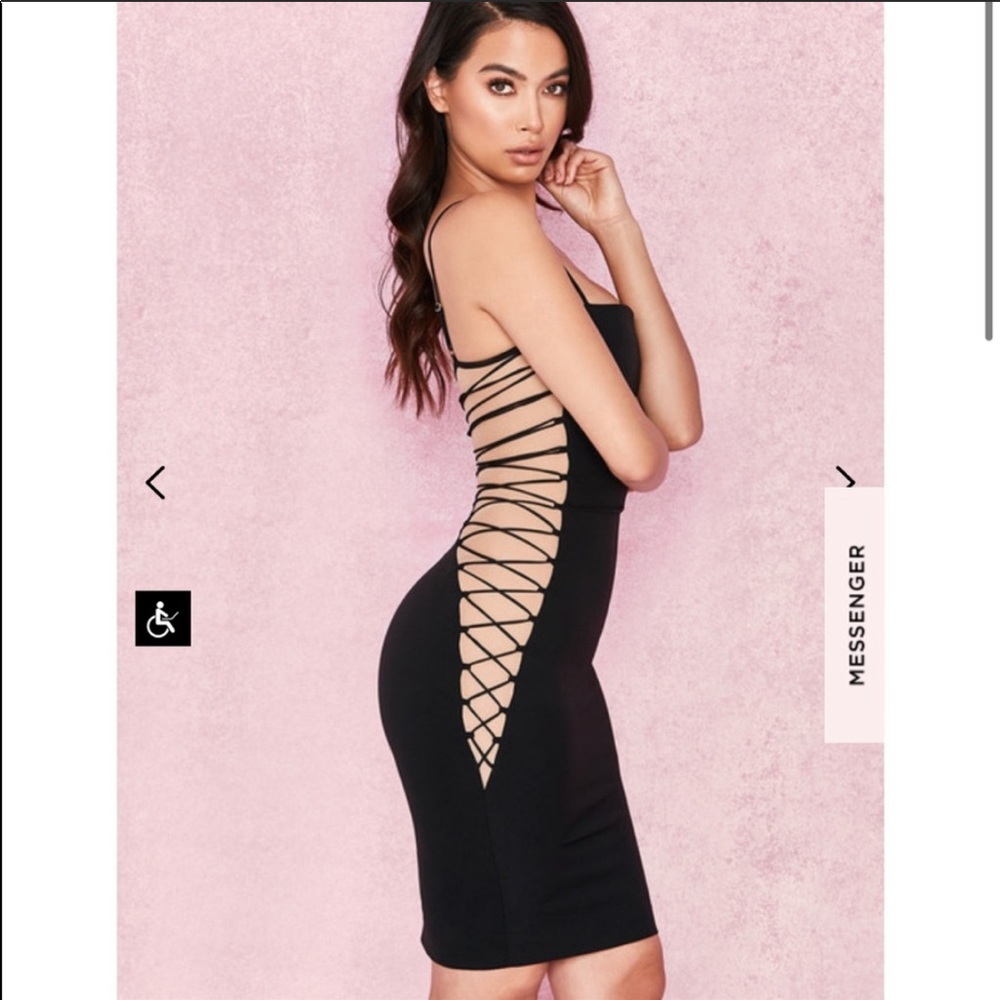 House of CB Bambina Dress in Black Size S - Picture 3 of 11